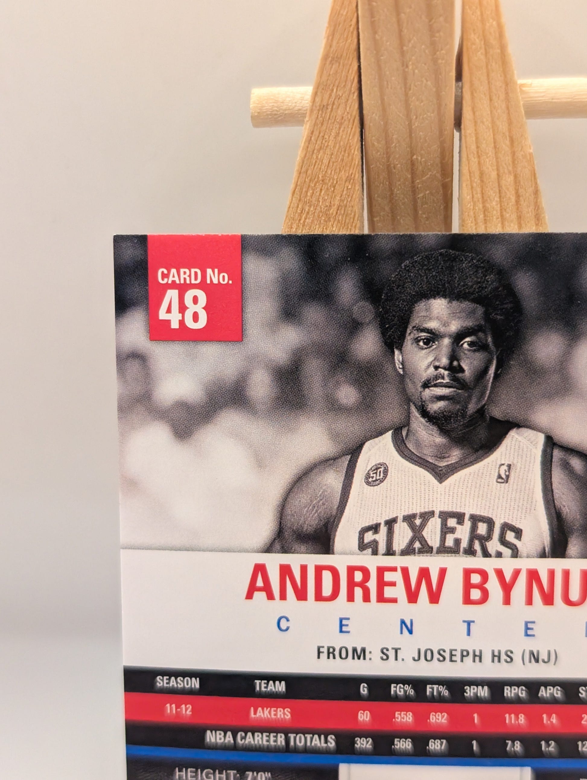 ANDREW BYNUM 2012-13 PANINI ABSOLUTE SPECTRUM 1/1 SSP 76ers FRENLY BRICKS - Open 7 Days image 9