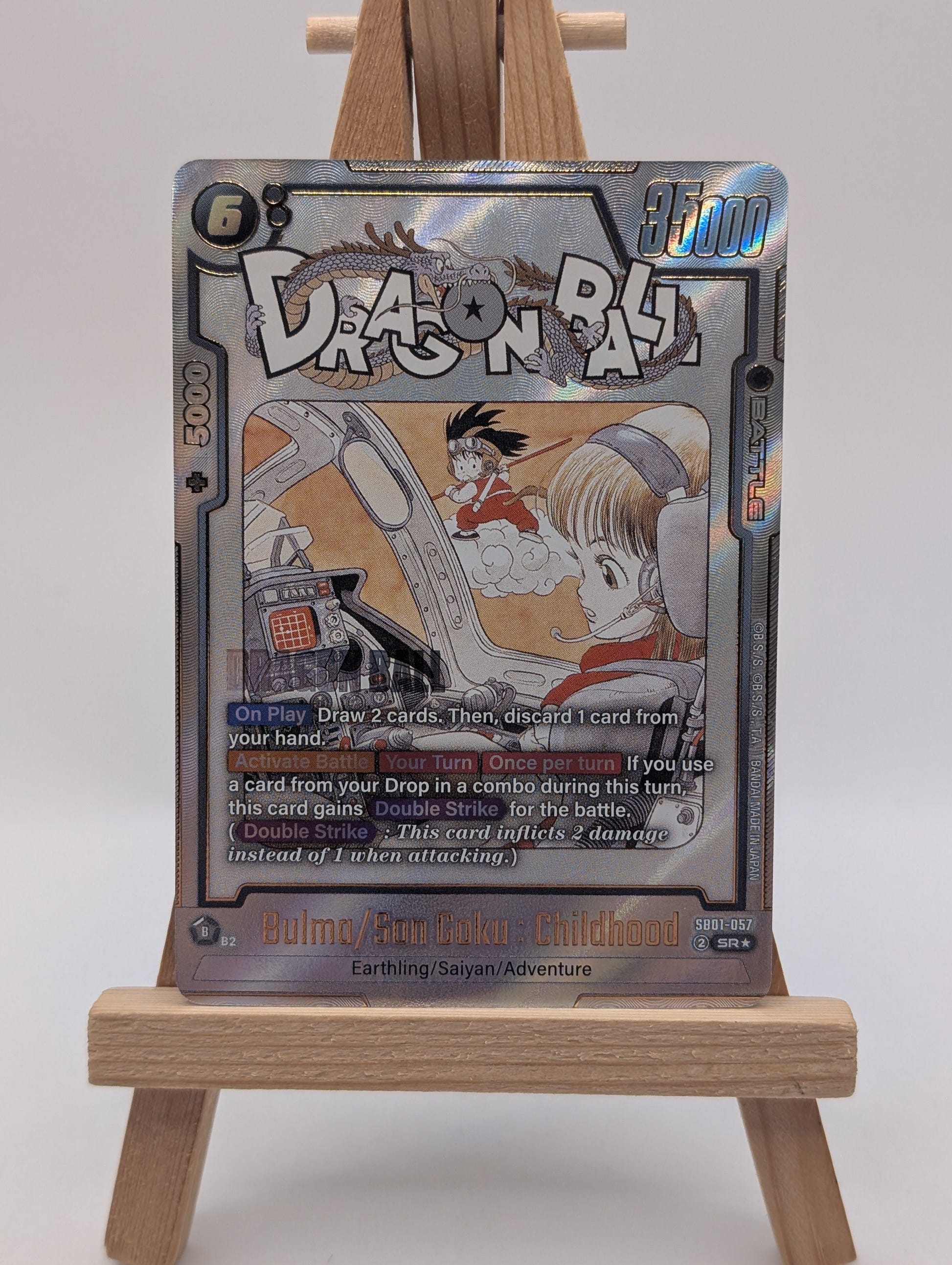Bulma/Son Goku : Childhood SB01-057	Gold Alternate Art Dragon Ball Manga Booster FRENLY BRICKS - Open 7 Days image 2