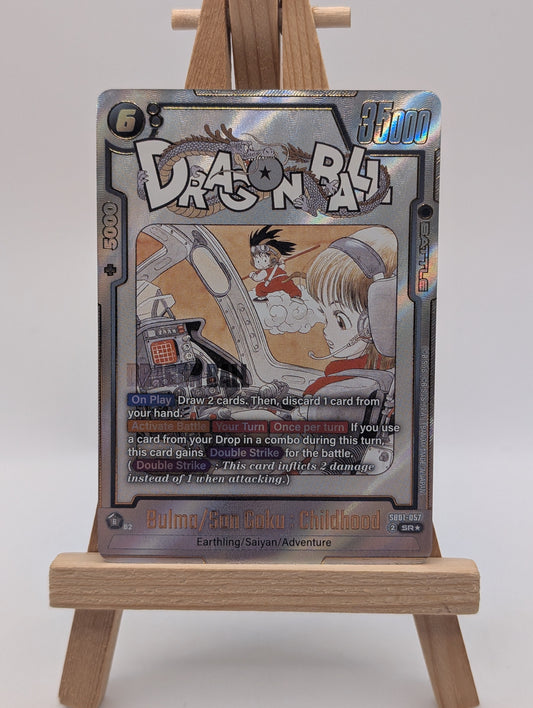 Bulma/Son Goku : Childhood SB01-057	Gold Alternate Art Dragon Ball Manga Booster FRENLY BRICKS - Open 7 Days