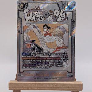 Bulma/Son Goku : Childhood SB01-057	Gold Alternate Art Dragon Ball Manga Booster FRENLY BRICKS - Open 7 Days