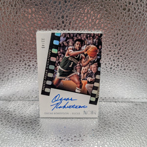 2021-22 Panini Noir Oscar Robertson Freeze Frame Signatures Auto Autograph /49 FRENLY BRICKS - Open 7 Days