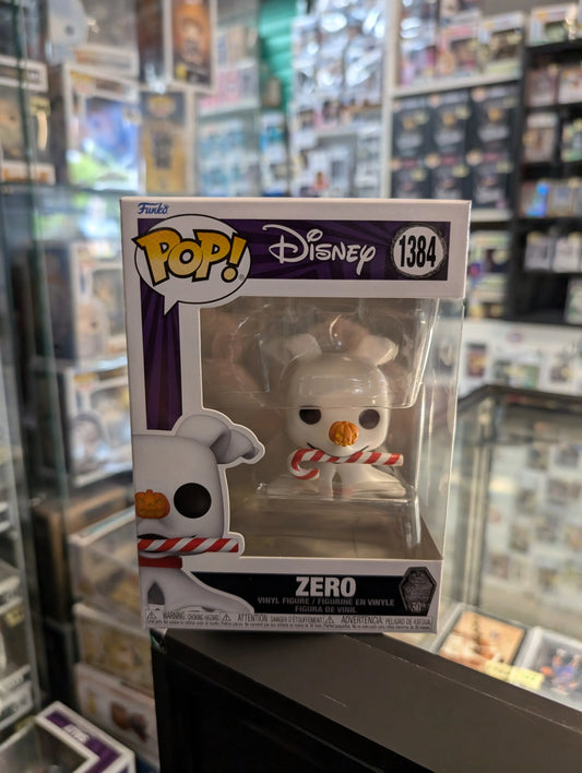 The Nightmare Before Christmas 30th Anniversary Zero with Candy Cane Figure 1384 FRENLY BRICKS - Open 7 Days