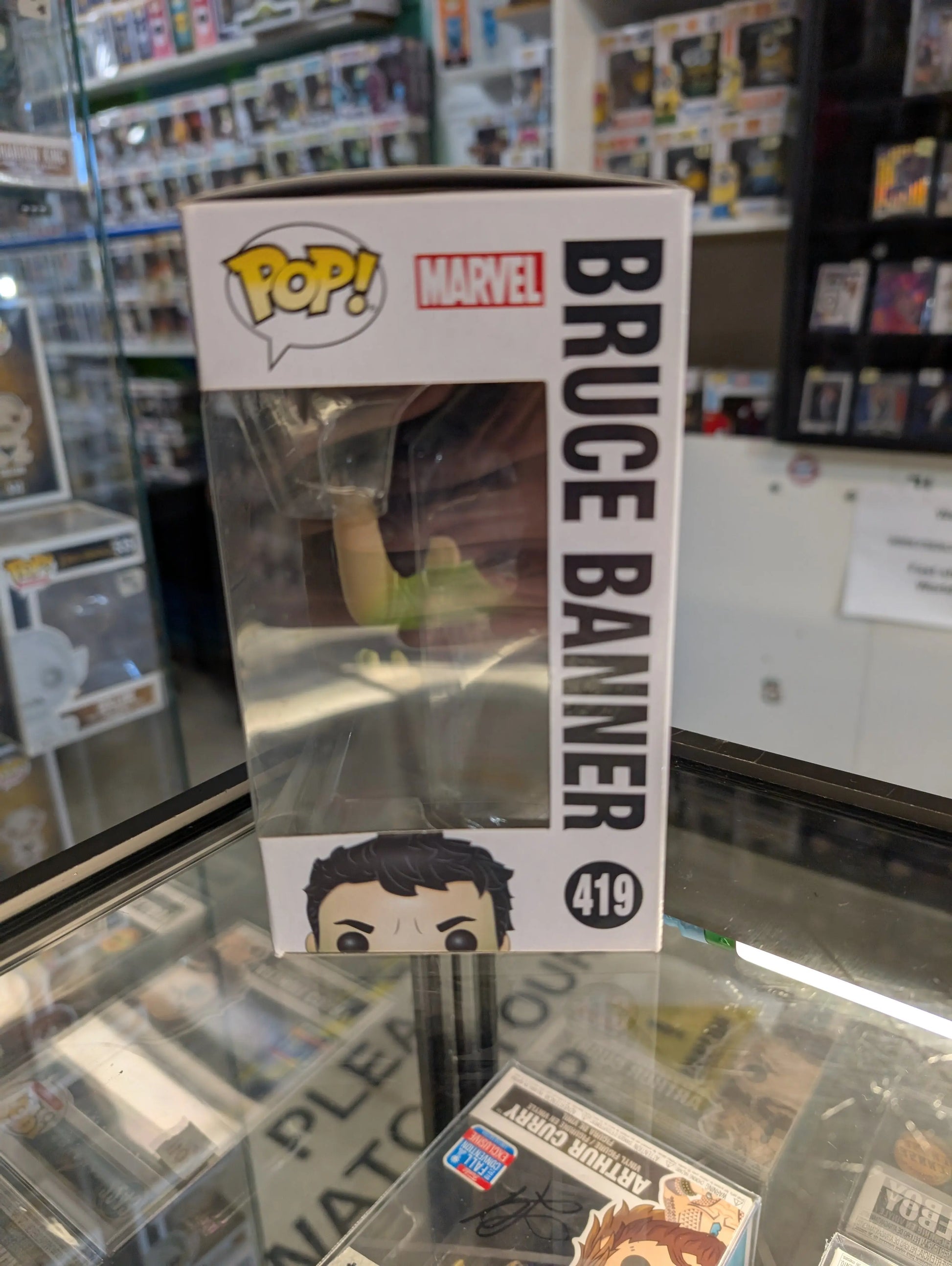 FUNKO Pop Vinyl Bruce Banner Marvel #419 FRENLY BRICKS - Open 7 Days