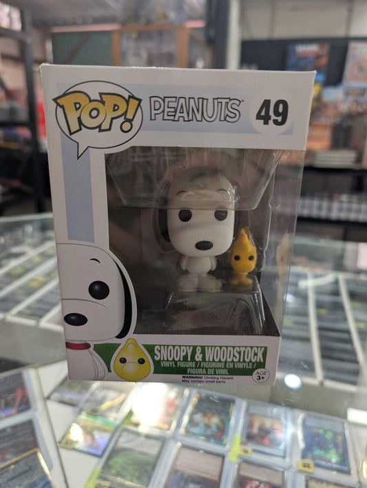 PEANUTS Snoopy & Woodstock (Flocked) EXCLUSIVE FUNKO Pop Vinyl Figure 49 FRENLY BRICKS - Open 7 Days