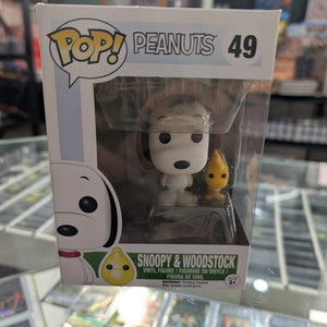 PEANUTS Snoopy & Woodstock (Flocked) EXCLUSIVE FUNKO Pop Vinyl Figure 49 FRENLY BRICKS - Open 7 Days