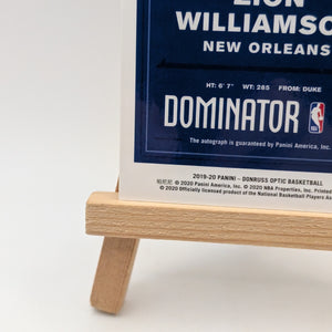 2019-20 Donruss Optic Rookie Auto Zion Williamson Dominators /49