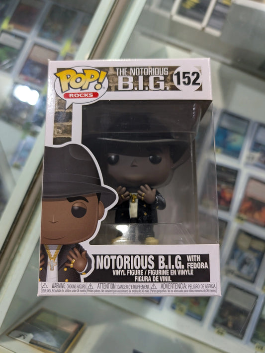 Funko POP! Rocks - Biggie Smalls Vinyl Figure - NOTORIOUS B.I.G. w/ Fedora #152 FRENLY BRICKS - Open 7 Days