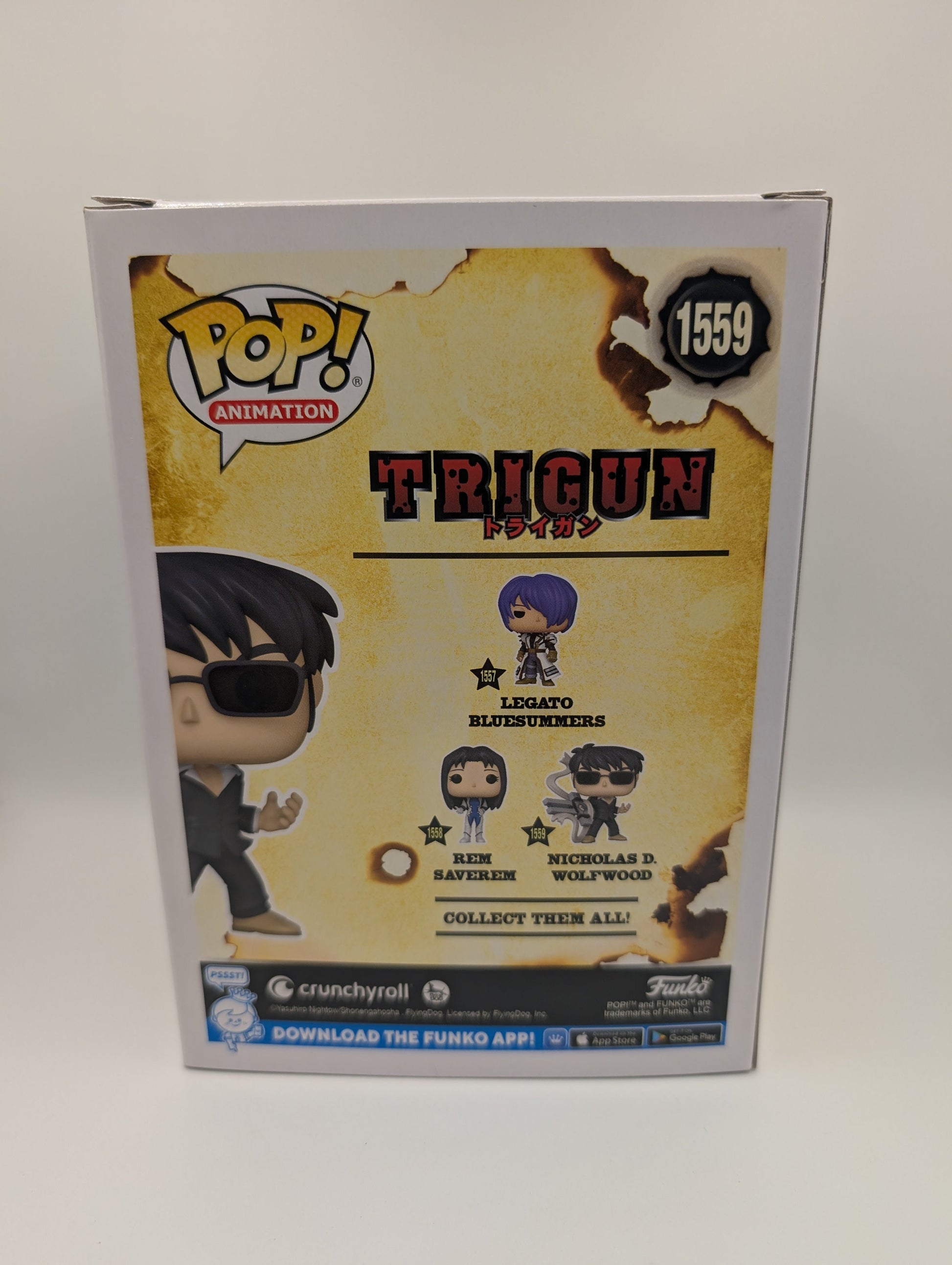 Animation - Trigun - 1559 Nicholas D. Wolfwood - Pop! Vinyl Figure FRENLY BRICKS - Open 7 Days