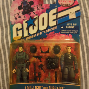 GI Joe Special Collector's Edition Low-Light & Sure Fire 2-Pack Hasbro 2001 FRENLY BRICKS - Open 7 Days