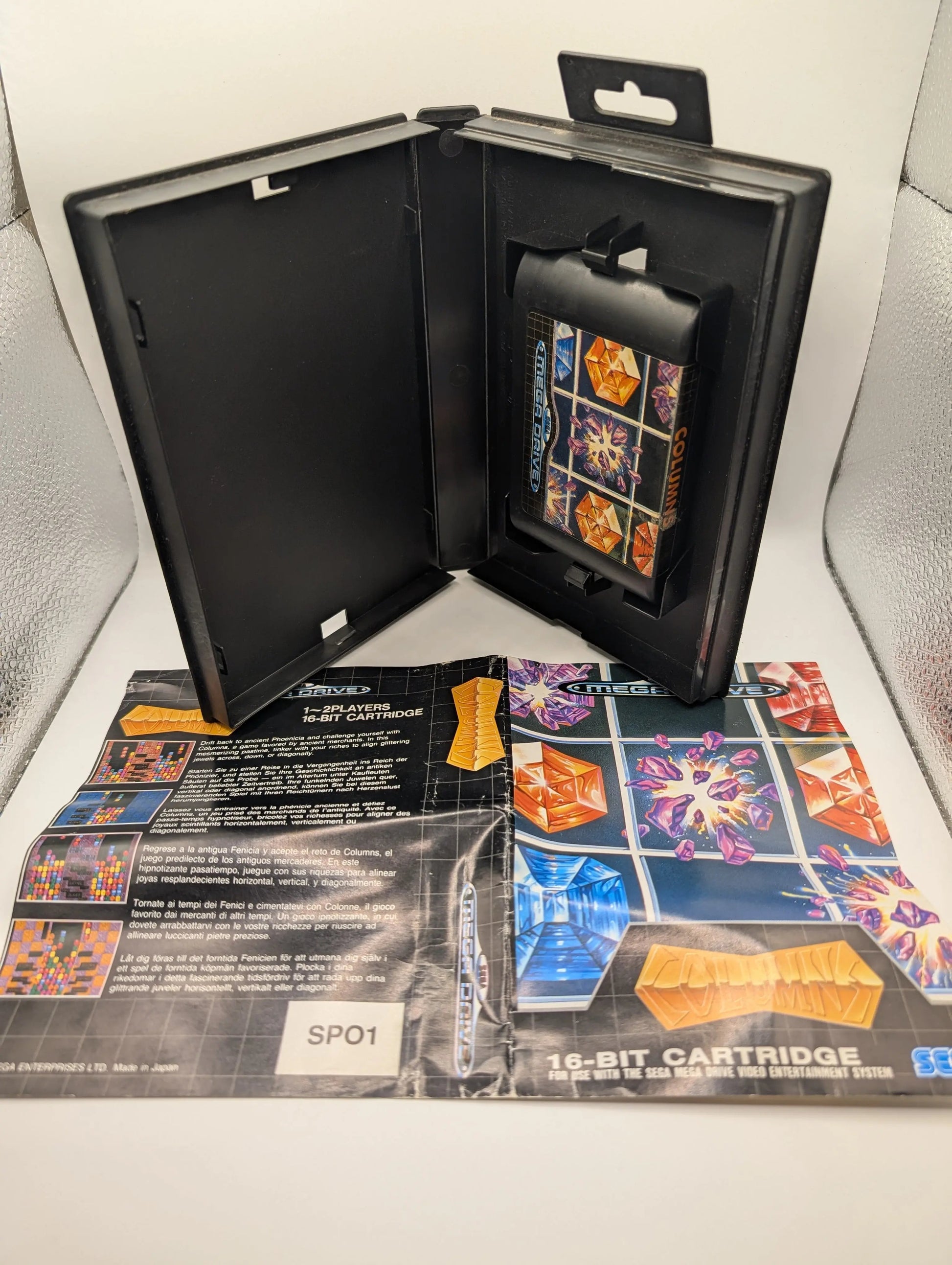 Columns Sega Mega Drive Cartridge Game PAL USED, Game, Case FRENLY BRICKS - Open 7 Days