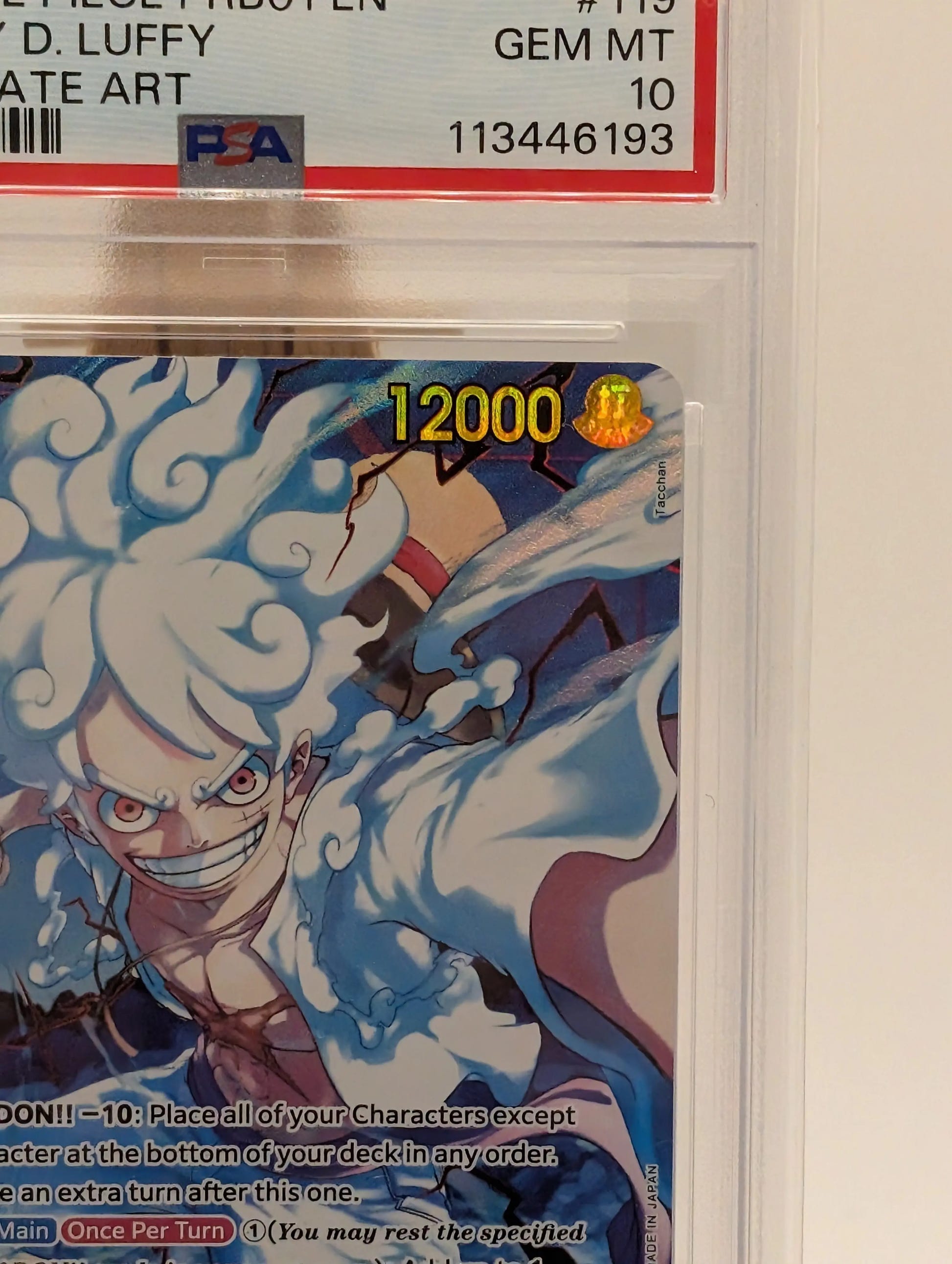 Monkey.D.Luffy (OP05-119) (Alternate Art) OP05-PRB01 PSA 10 FRENLY BRICKS - Open 7 Days image 4