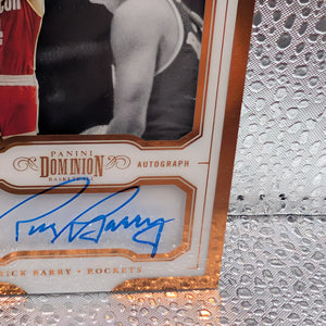 RICK BARRY 17-18 Panini Dominion MAIN EXHIBIT LEGENDS AUTO AUTOGRAPH /25 FRENLY BRICKS - Open 7 Days