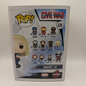 Marvel Funko Pop - Agent 13 - Captain America: Civil War - No. 131 FRENLY BRICKS - Open 7 Days