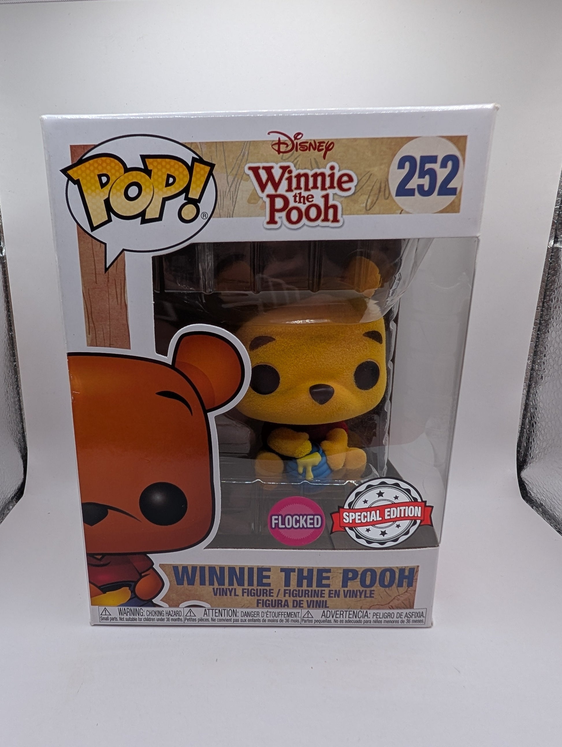 Funko Pop! - Disney: Winnie the Pooh - Winnie the Pooh #252 - Flocked FRENLY BRICKS - Open 7 Days