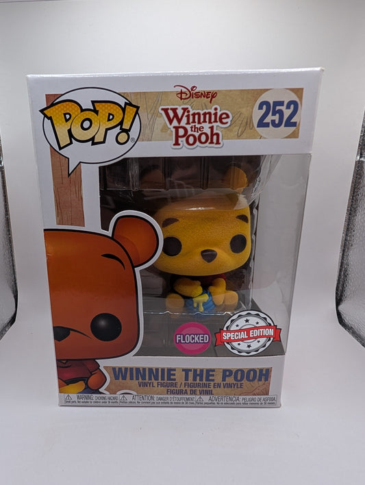 Funko Pop! - Disney: Winnie the Pooh - Winnie the Pooh #252 - Flocked FRENLY BRICKS - Open 7 Days