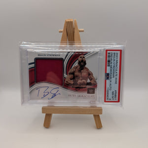 2023 Immaculate WWE Braun Strowman Premium Memorabilia Auto Patch /99 PSA 8 FRENLY BRICKS - Open 7 Days