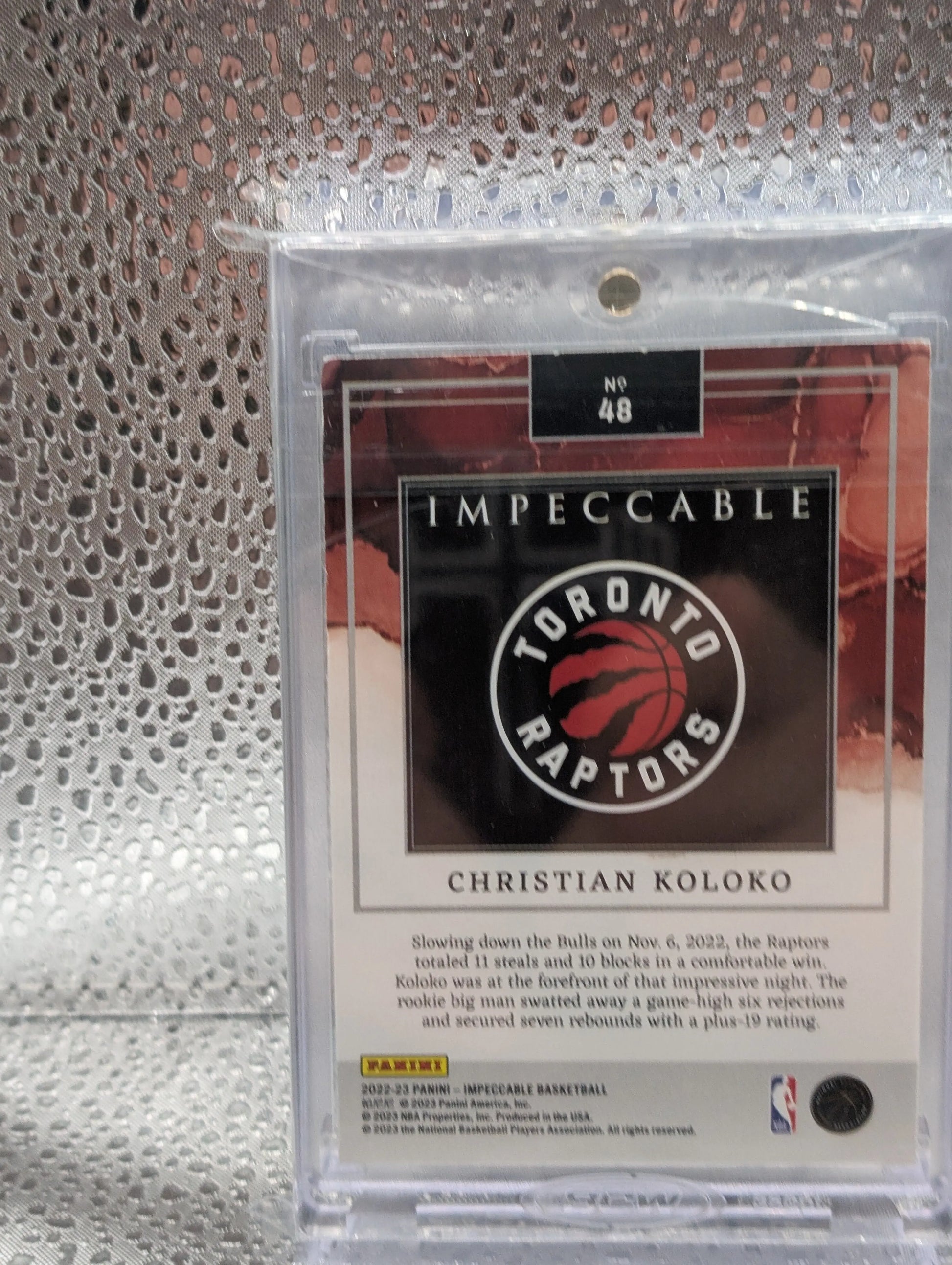 2022-23 Panini Impeccable Christian Koloko /20 Troy Ounce Fine Silver FRENLY BRICKS - Open 7 Days