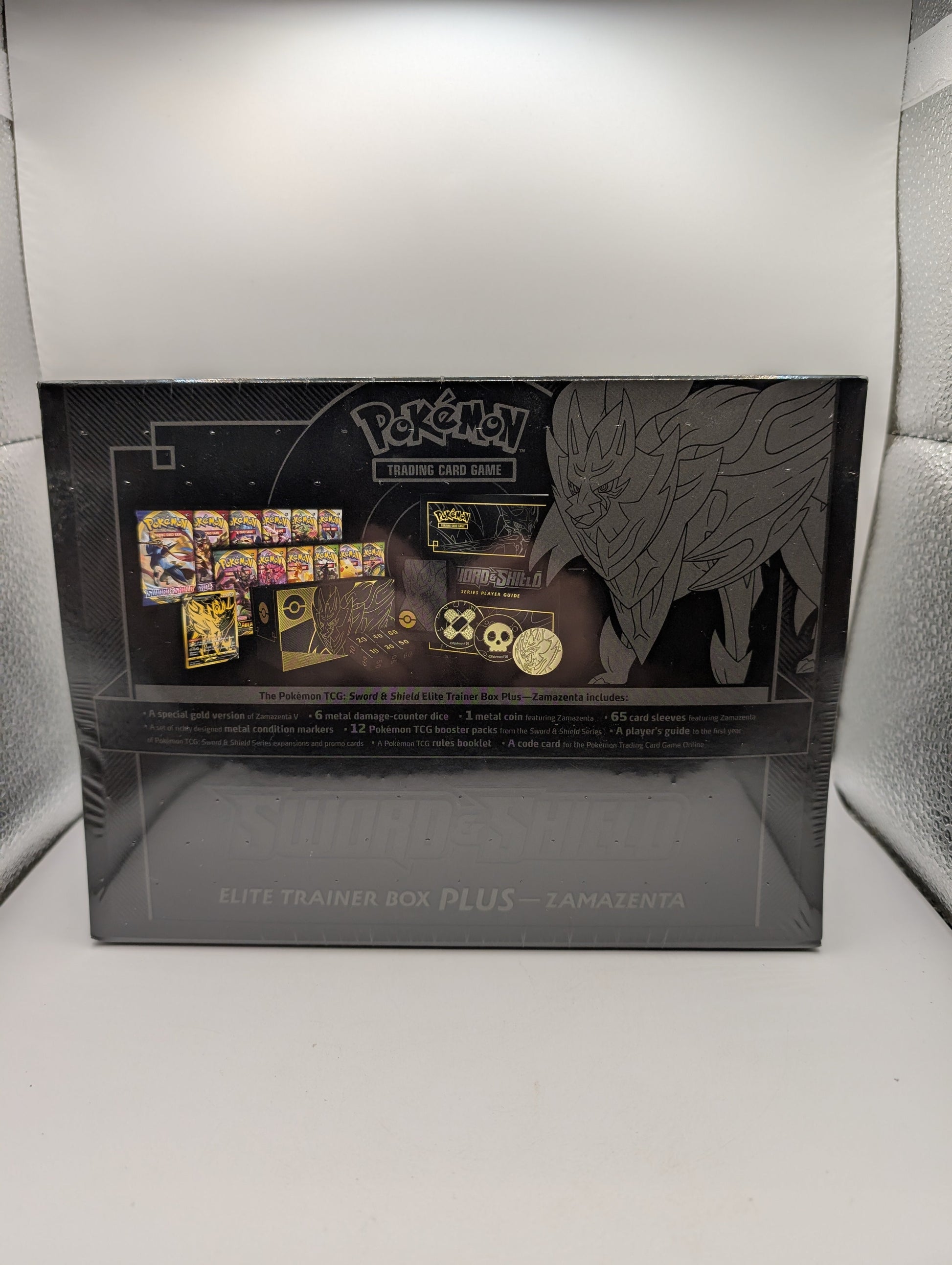 Pokemon TCG Sword & Shield Zamazenta ETB Elite Trainer Box Plus Factory Sealed FRENLY BRICKS - Open 7 Days