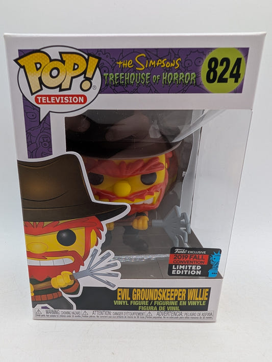 Funko POP! The Simpsons Treehouse of Horror Evil Groundskeeper Willie #824 2019 Fall Con