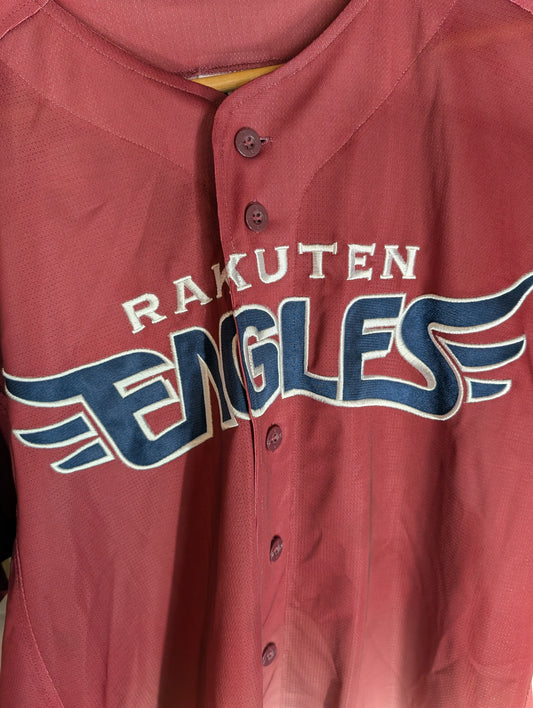 Nippon Baseball Tohoku Rakuten Golden Eagles Fans Uniform 2023 Crimson Large Jersey