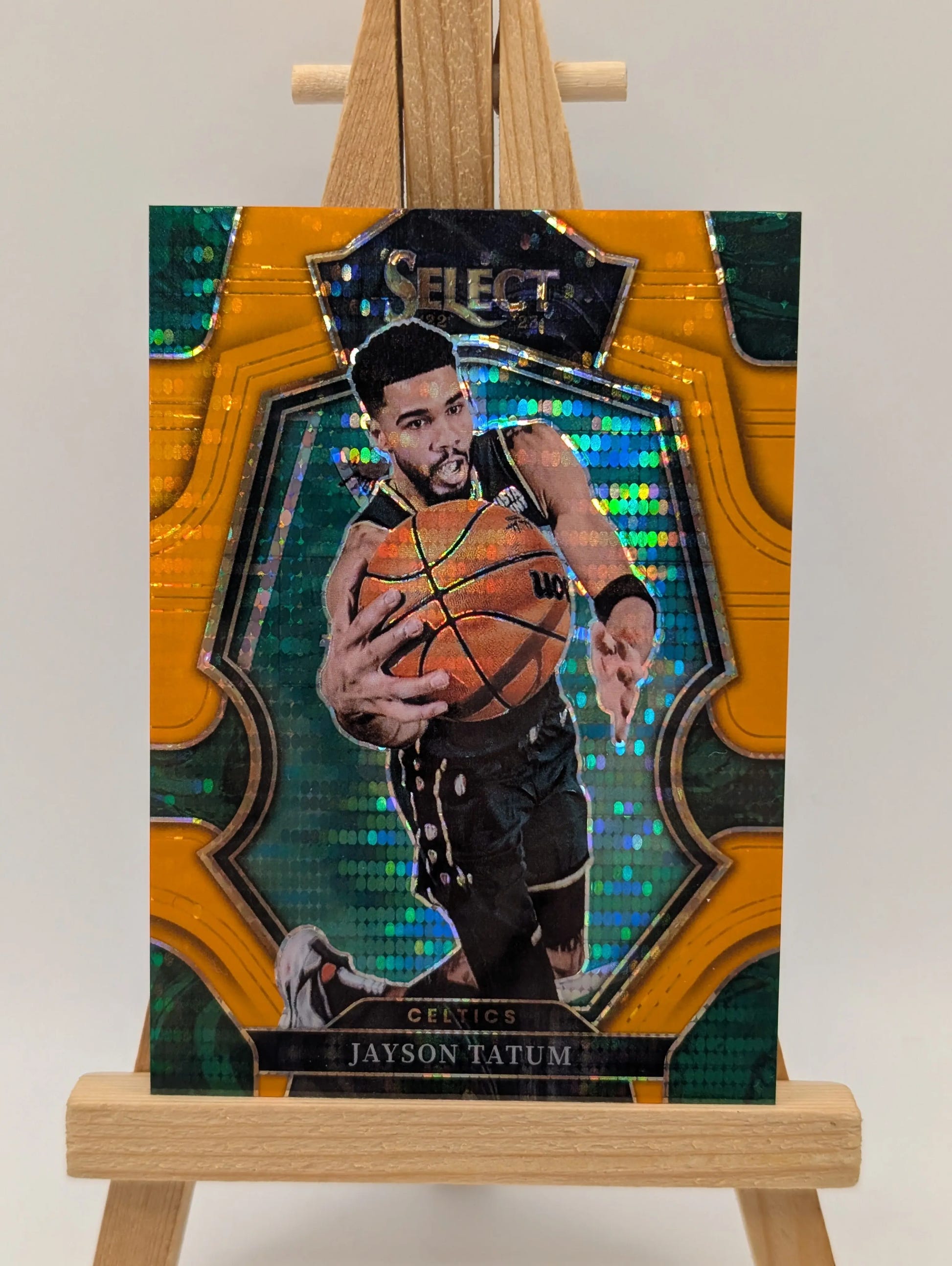 2022-23 Panini Select Basketball Premier #155 Jayson Tatum Boston Celtics Orange /15 FRENLY BRICKS - Open 7 Days image 3