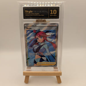 Skyla 072/072 Full Art Rare Shining Fates 2021 Pokemon SWSH Graded 10 #3 FRENLY BRICKS - Open 7 Days