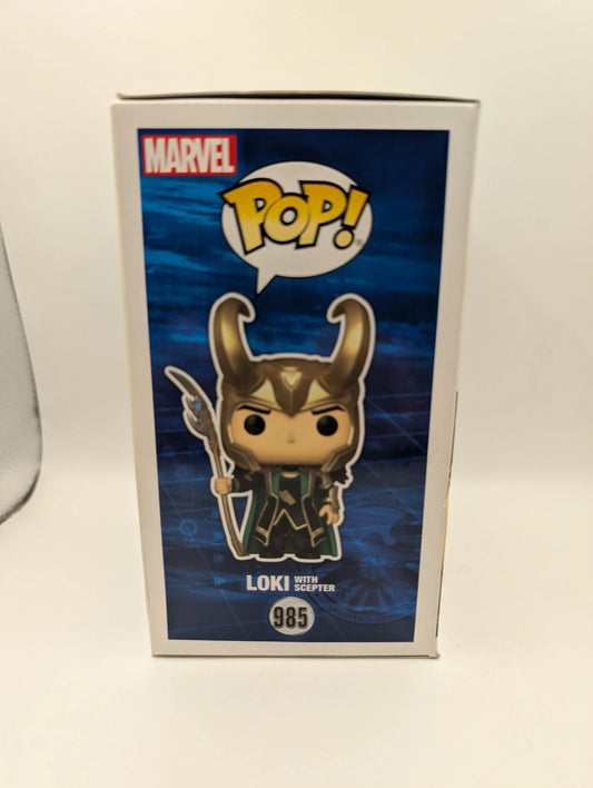 The Avengers - Loki with Scepter Glow in the Dark Pop! Vinyl Figure (RS) #985 FRENLY BRICKS - Open 7 Days