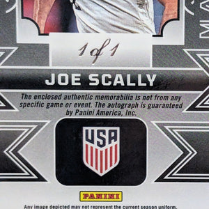 2024-25 Panini Obsidian Soccer JOE SCALLY 1/1 One of One Auto Patch USA US FRENLY BRICKS - Open 7 Days