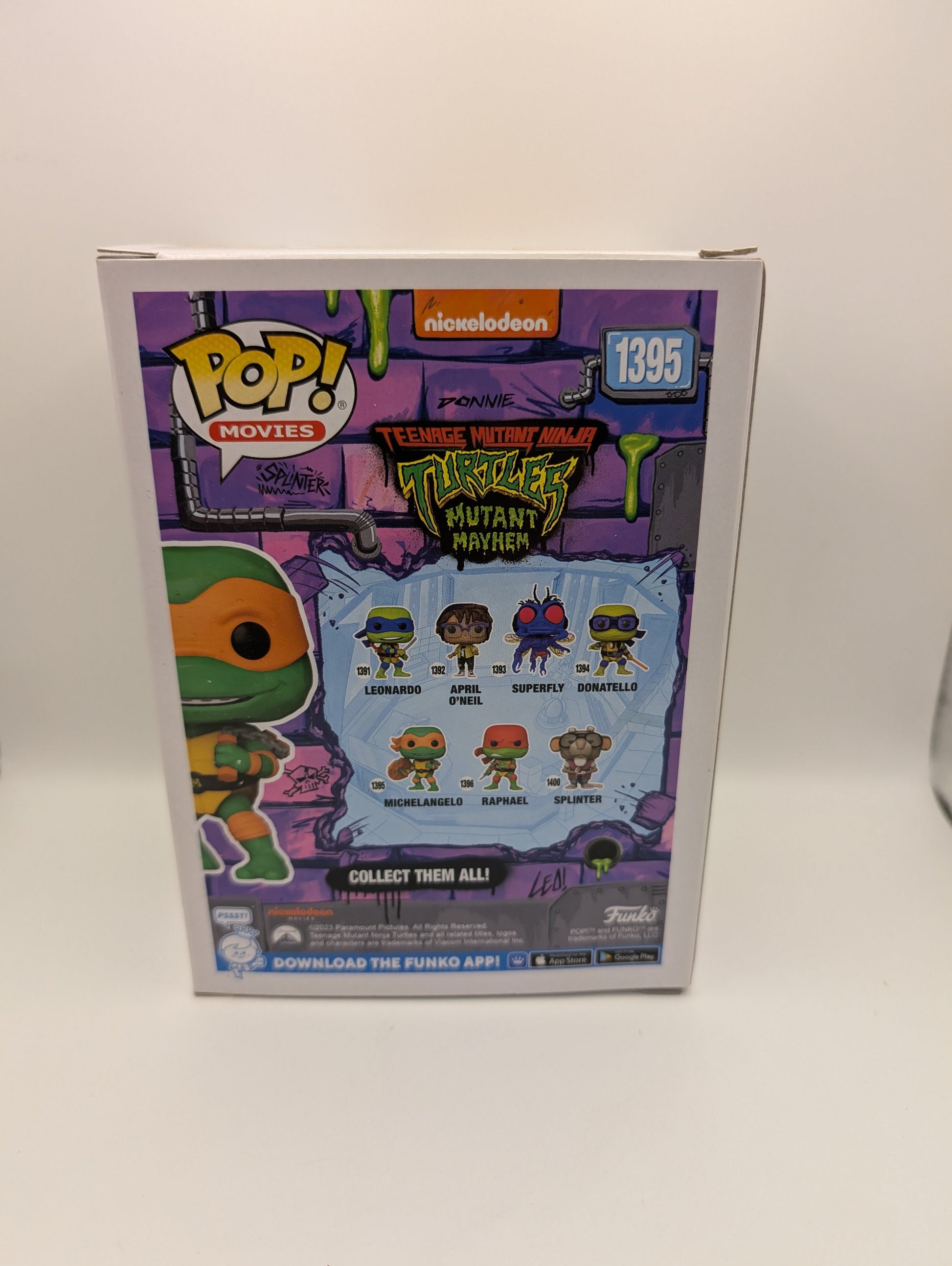 Funko Pop! TMNT: Michaelangelo Mutant Mayhem #1395 FRENLY BRICKS - Open 7 Days