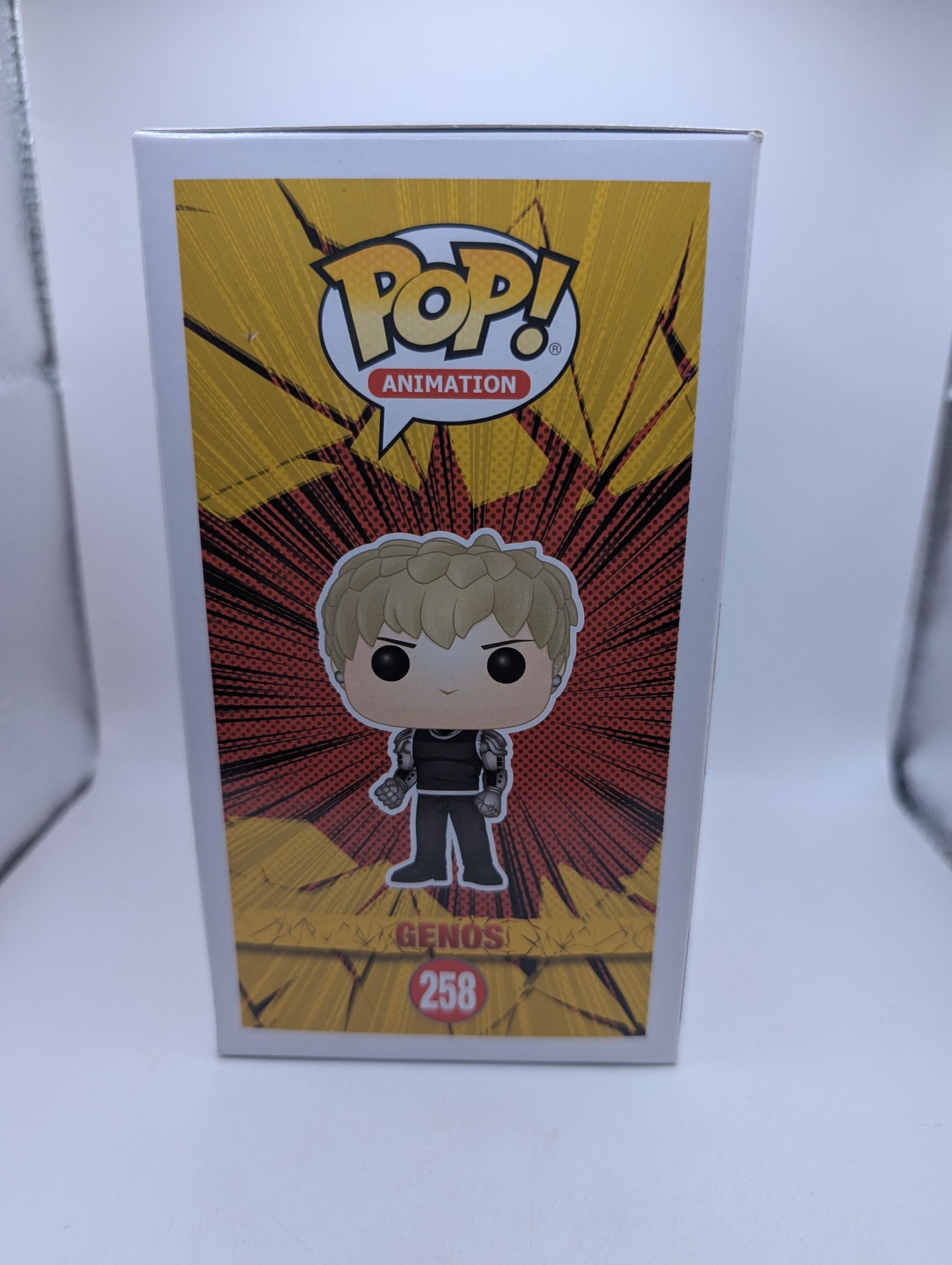 Funko Pop! Animation: One Punch Man Genos #258 FRENLY BRICKS - Open 7 Days