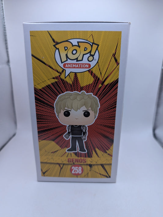 Funko Pop! Animation: One Punch Man Genos #258 FRENLY BRICKS - Open 7 Days
