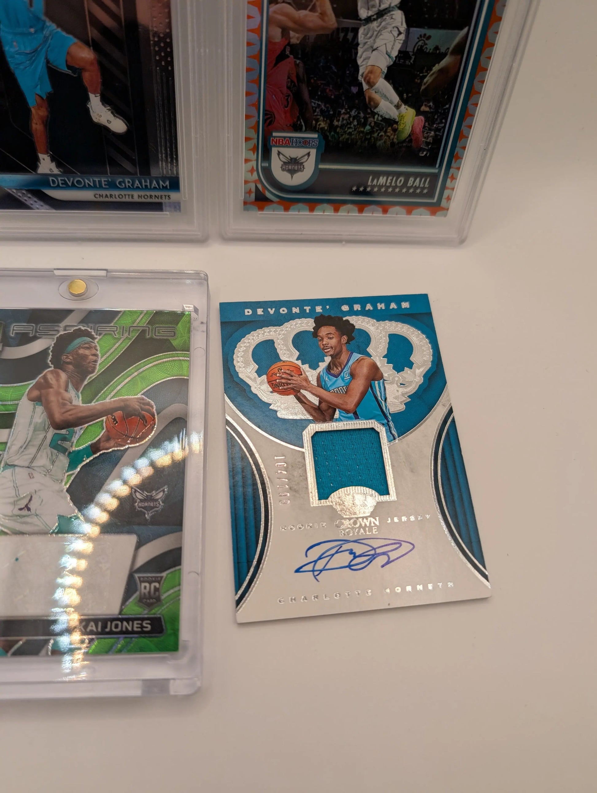 Charlotte Hornets NBA Basketball Card Lot, Rookies, Patch, Auto, Graded, Lamelo Ball #2 FRENLY BRICKS - Open 7 Days