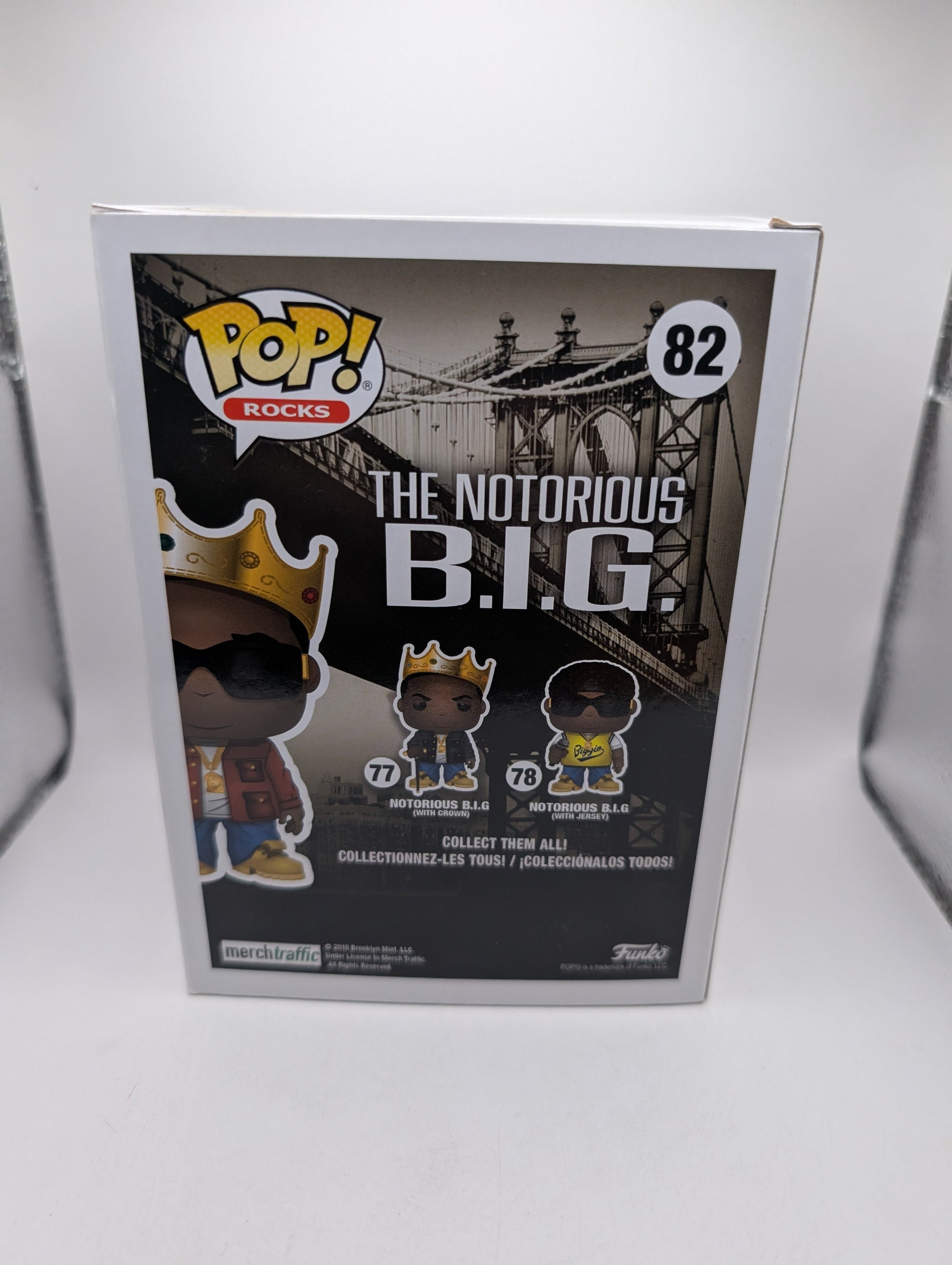Notorious B.I.G. With Crown Pop Vinyl #82 - 2018 Fall Convention FRENLY BRICKS - Open 7 Days