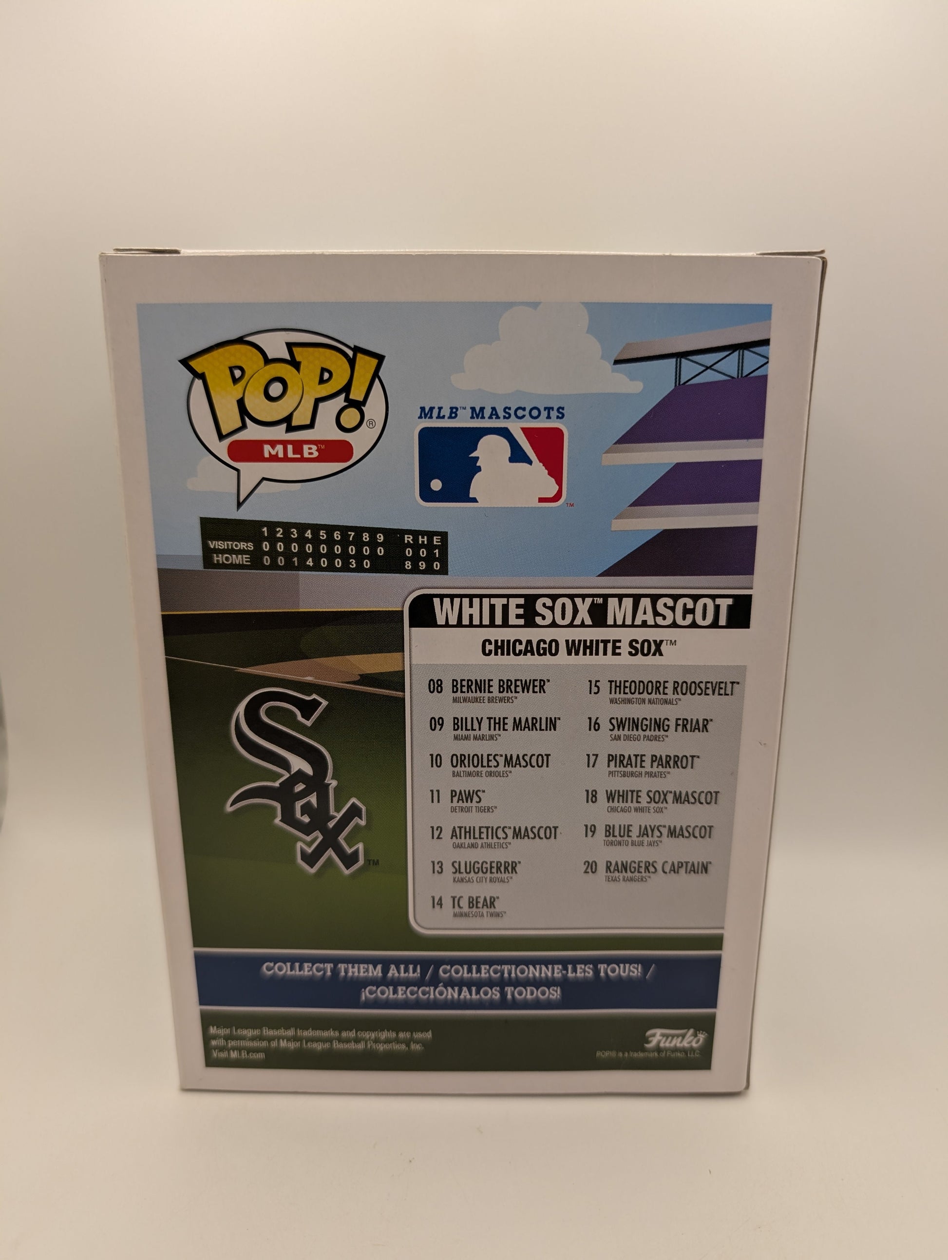 Funko Pop! Chicago White Sox Mascot MLB #18 VAULTED Baseball FRENLY BRICKS - Open 7 Days