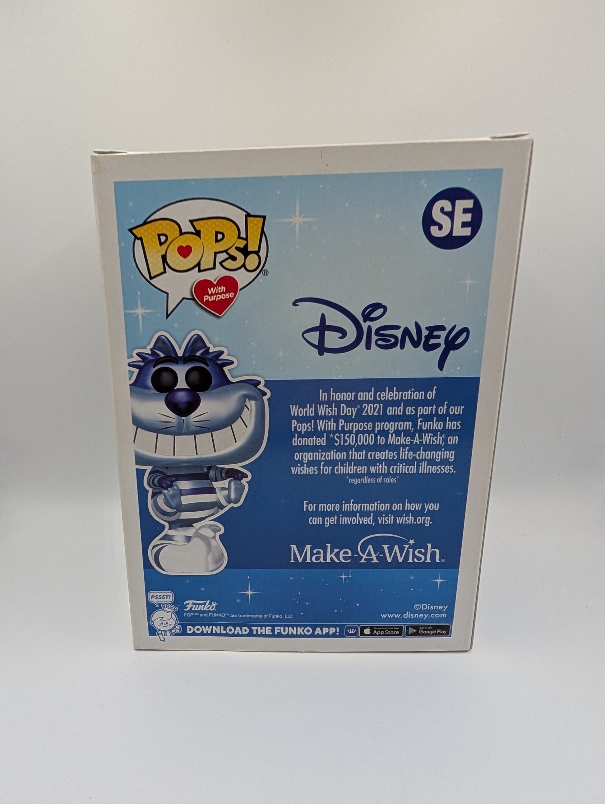 Funko Pop! Vinyl -Disney Cheshire Cat #SE Metallic Make-A-Wish POPs With Purpose FRENLY BRICKS - Open 7 Days