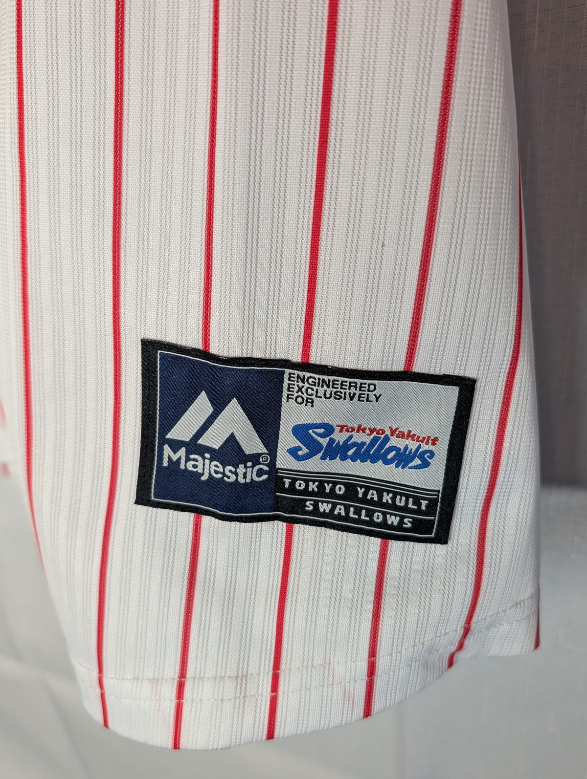 Nippon Baseball Tokyo Yakult Swallows 2016-2019 Home White/Red Blank XL Jersey, photo 5 image 5