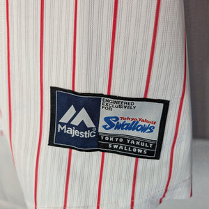 Nippon Baseball Tokyo Yakult Swallows 2016-2019 Home White/Red Blank XL Jersey