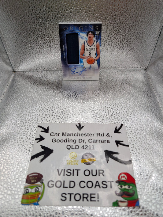 2024-25 Panini Origins- Patch Auto- Enrique Freeman RJA-EFP Indiana Pacers RC FRENLY BRICKS - Open 7 Days