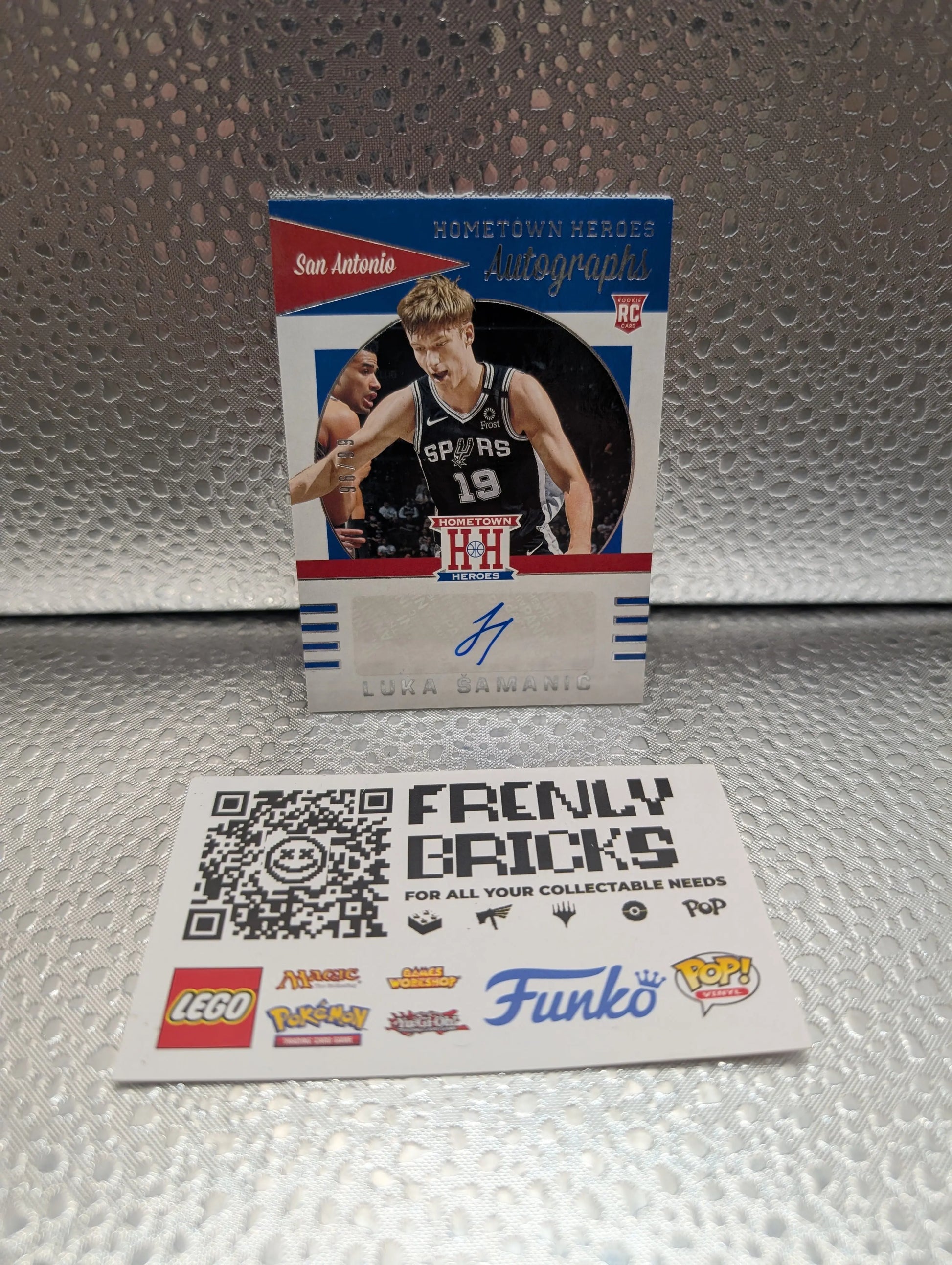 2019 Panini Chronicles Hometown Heroes Rookie Luka Samanic #HH-LSM Auto RC /96 FRENLY BRICKS - Open 7 Days