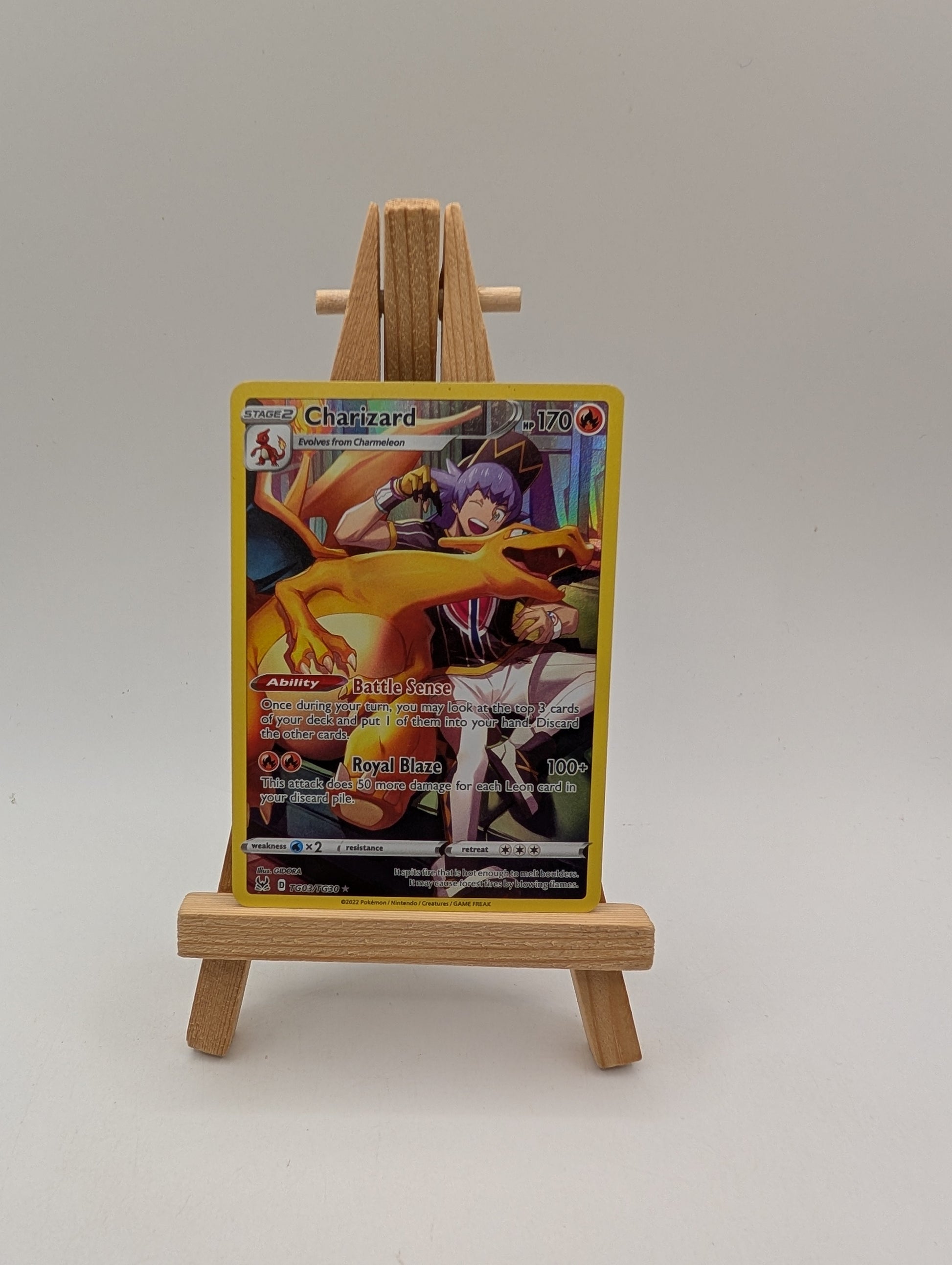 Charizard TG03/TG30 Holo Lost Origin Trainer Gallery Pokemon Card FRENLY BRICKS - Open 7 Days
