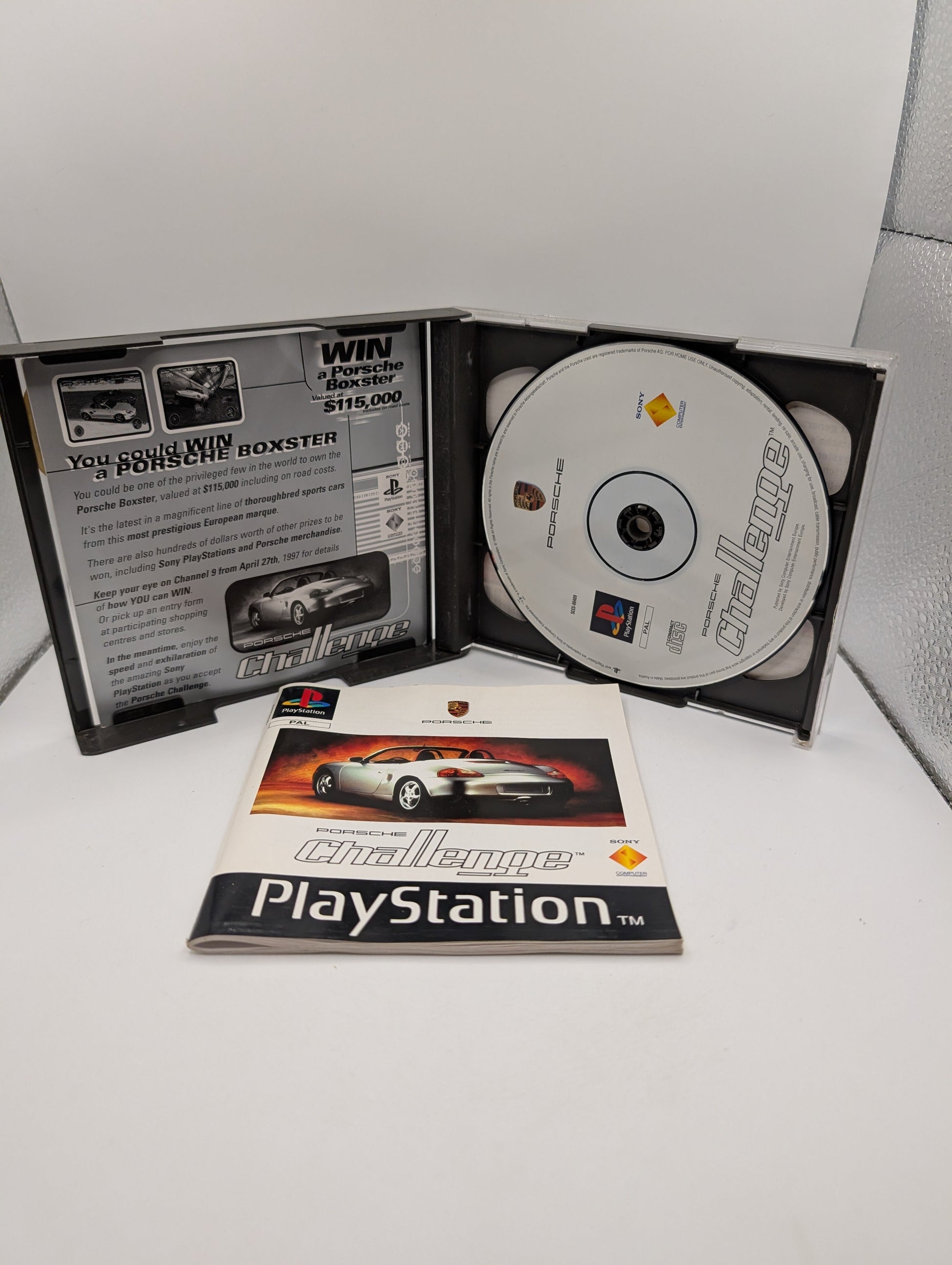 Porsche Challenge PS1 Sony PlayStation 1 1997 With Manual Ps1 Game FRENLY BRICKS - Open 7 Days
