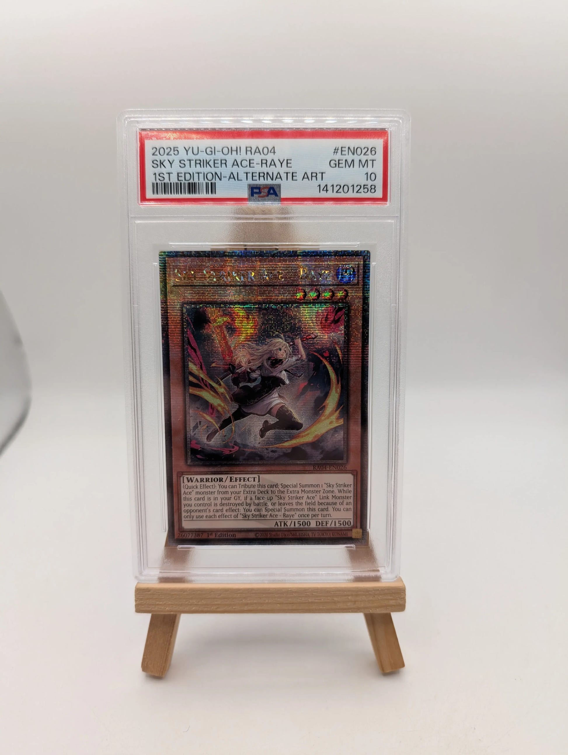 2025 YU-GI-OH! RA04-QUARTER CENTURY STAMPEDE SKY STRIKER ACE - RAYE PSA 10 FRENLY BRICKS - Open 7 Days image 1