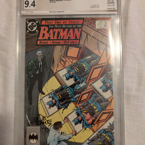 Batman #434 1989 DC pgx 9.5 BOB KANE signature auto FRENLY BRICKS - Open 7 Days
