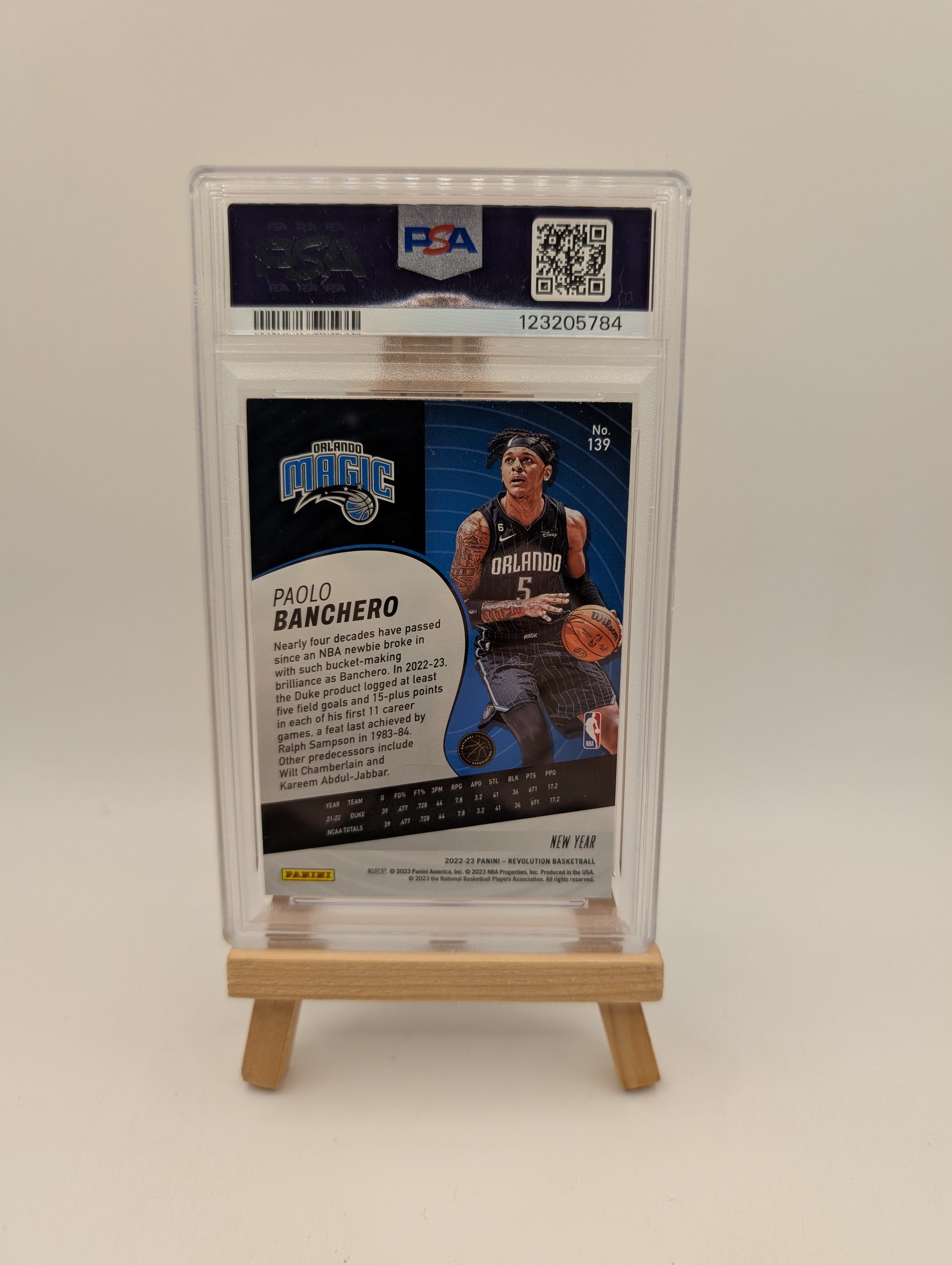 2022-23 Panini Revolution Paolo Banchero #139 Chinese New Year RC Rookie PSA 9