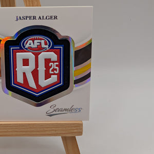 2025 Select Seamless Rookie Patch Signature JASPER ALGER /70 Richmond Tigers FRENLY BRICKS - Open 7 Days