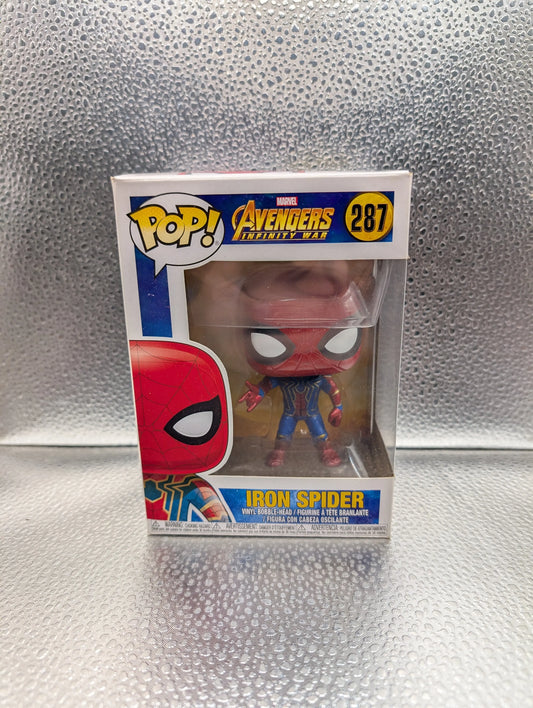 FUNKO Pop Vinyl Iron Spider Marvel #287 FRENLY BRICKS - Open 7 Days