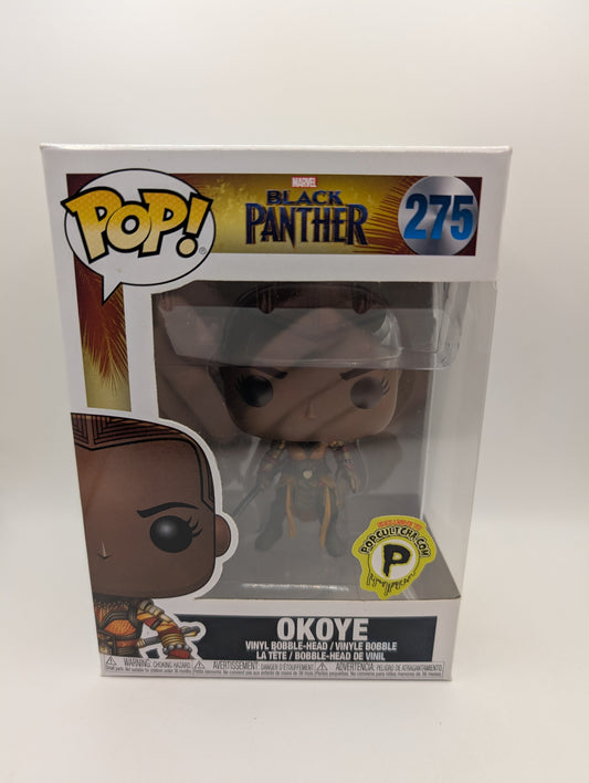 Okoye Popcultcha Exclusive #275 Black Panther Funko Pop Rare Vaulted Marvel FRENLY BRICKS - Open 7 Days