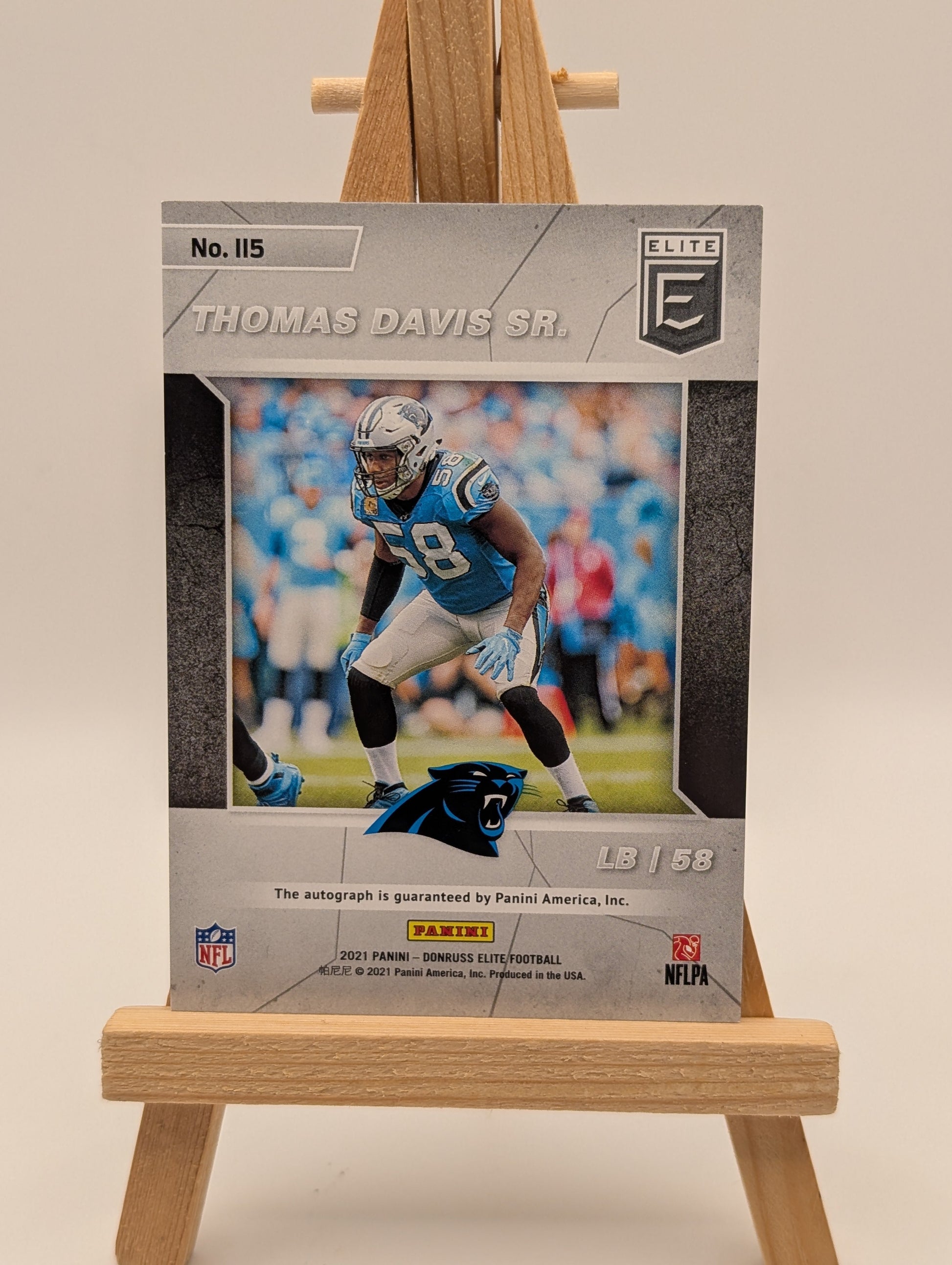 THOMAS DAVIS SR PANTHERS 2021 PANINI DONRUSS ELITE IMPACT IMPRESSIONS AUTO /99 FRENLY BRICKS - Open 7 Days