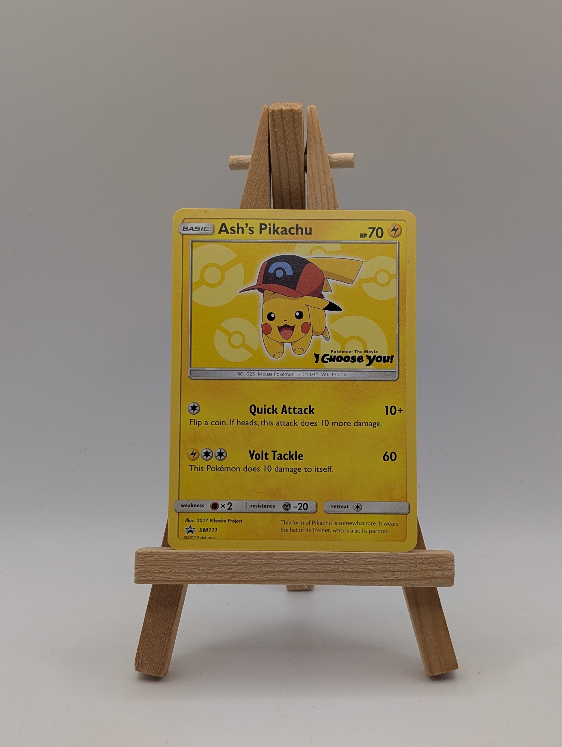Ash’s Pikachu I Choose You Pokemon Movie Promo Card SM111 2017 FRENLY BRICKS - Open 7 Days