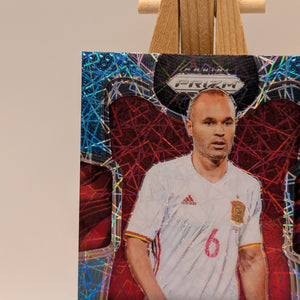 Prizm World Cup 2018 Andres Iniesta Spain Light Blue Lazer /125